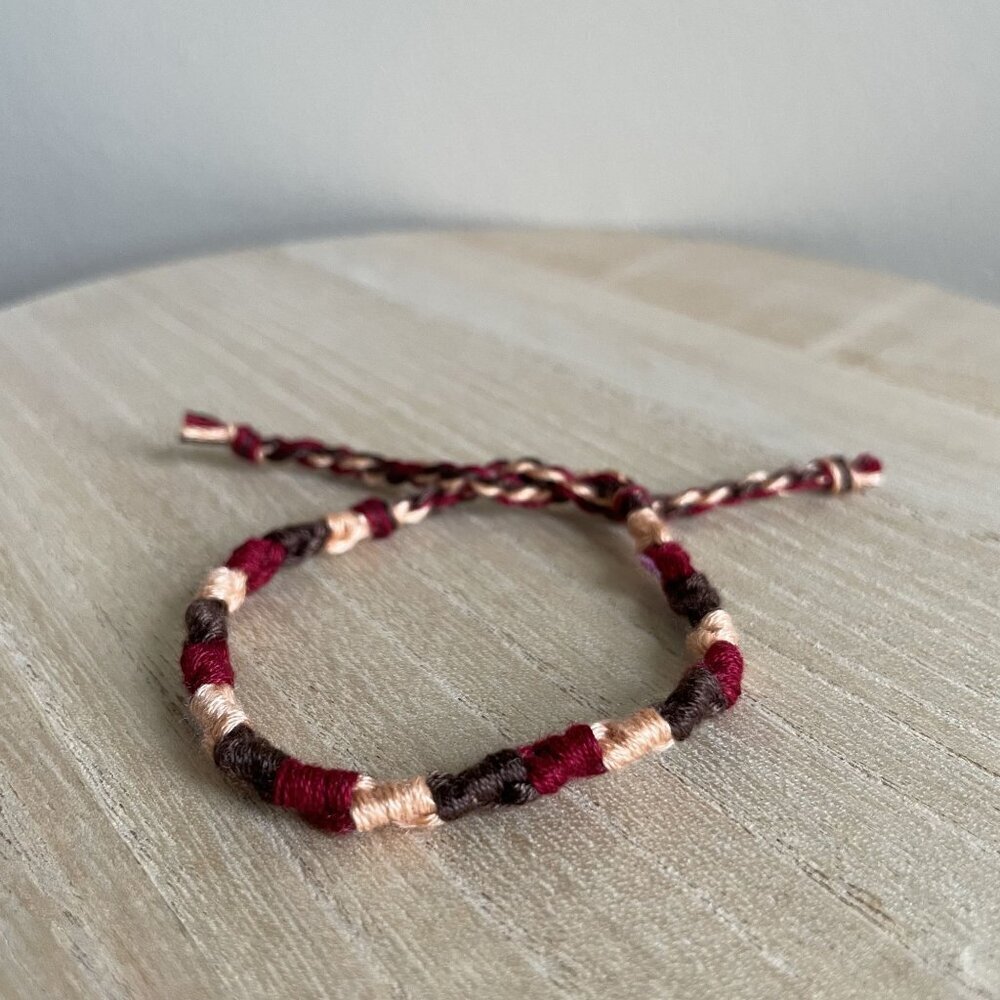 Waverly Bracelet, anklet, trendy, comfortable, tie, embroidery thread, woven, gi